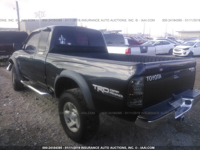 5TEWN72N33Z255758 - 2003 TOYOTA TACOMA XTRACAB BLACK photo 3