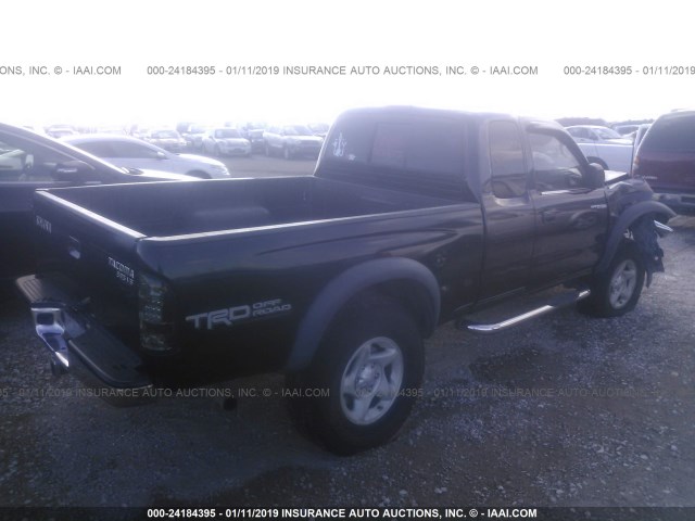 5TEWN72N33Z255758 - 2003 TOYOTA TACOMA XTRACAB BLACK photo 4