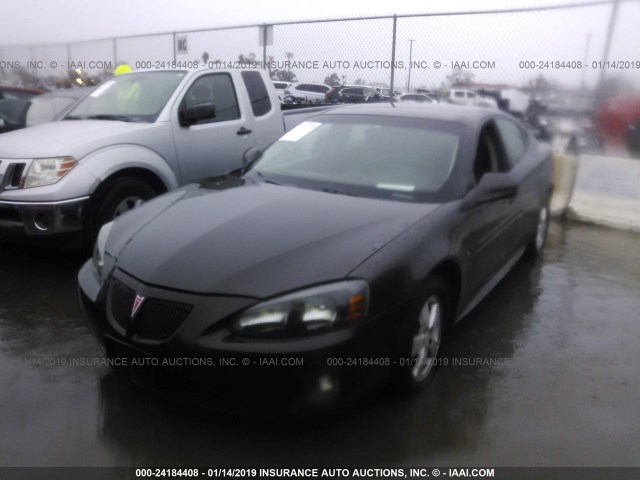 2G2WP552081121306 - 2008 PONTIAC GRAND PRIX BLACK photo 2