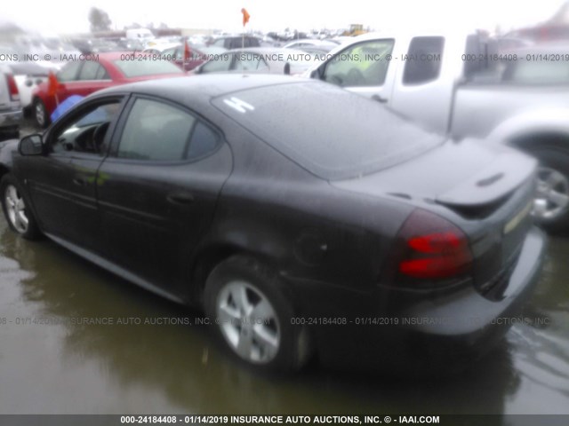 2G2WP552081121306 - 2008 PONTIAC GRAND PRIX BLACK photo 3
