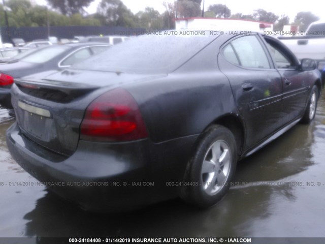 2G2WP552081121306 - 2008 PONTIAC GRAND PRIX BLACK photo 4