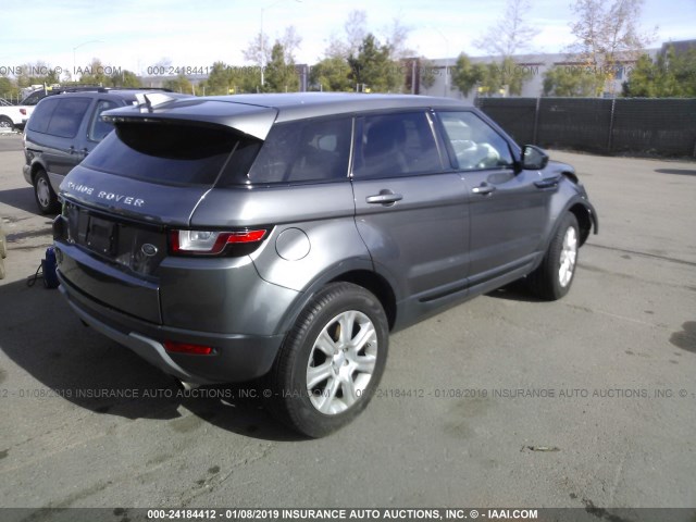 SALVP2BG6GH089598 - 2016 LAND ROVER RANGE ROVER EVOQUE SE GRAY photo 4