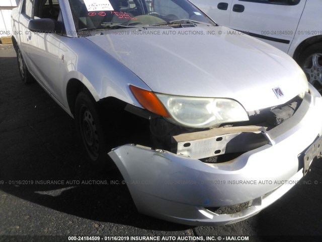 1G8AN12FX5Z102254 - 2005 SATURN ION LEVEL 2 SILVER photo 6