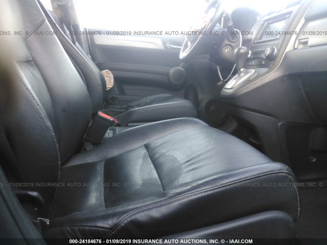 JHLRE3H72AC006767 - 2010 HONDA CR-V EXL BLACK photo 5