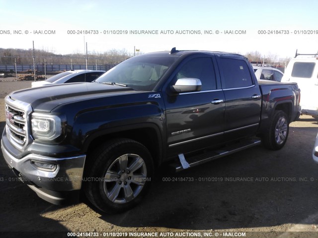 3GTU2NEC2HG447447 - 2017 GMC SIERRA K1500 SLT GRAY photo 2