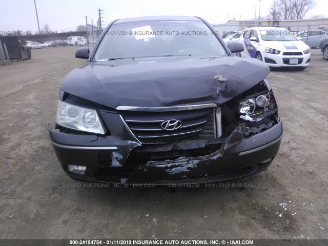 5NPEU46C69H450237 - 2009 HYUNDAI SONATA SE/LIMITED GRAY photo 6