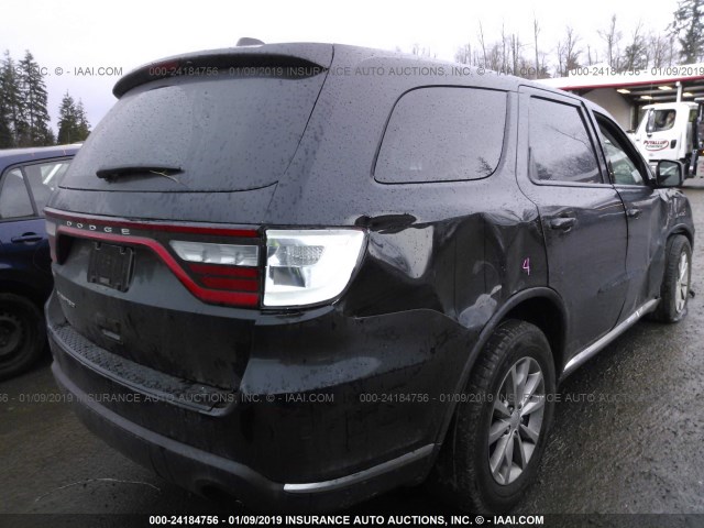 1C4RDHAG8HC745952 - 2017 DODGE DURANGO SXT BLACK photo 4