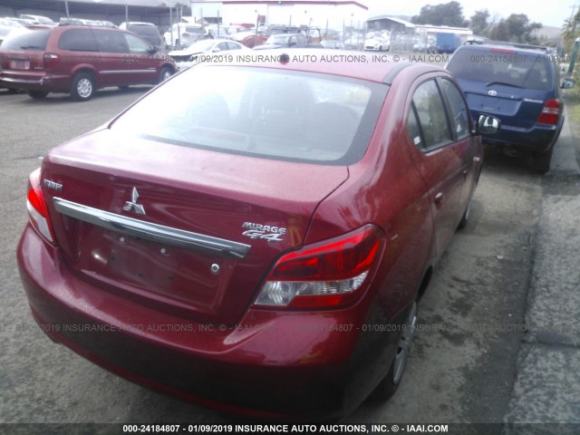 ML32F3FJ2JHF08374 - 2018 MITSUBISHI MIRAGE G4 ES Qırmızı foto 4