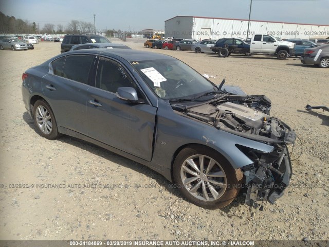 JN1BV7AR8FM391905 - 2015 INFINITI Q50 PREMIUM/SPORT GRAY photo 1