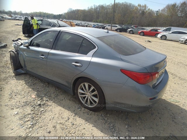 JN1BV7AR8FM391905 - 2015 INFINITI Q50 PREMIUM/SPORT GRAY photo 3