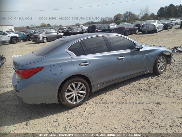 JN1BV7AR8FM391905 - 2015 INFINITI Q50 PREMIUM/SPORT GRAY photo 4