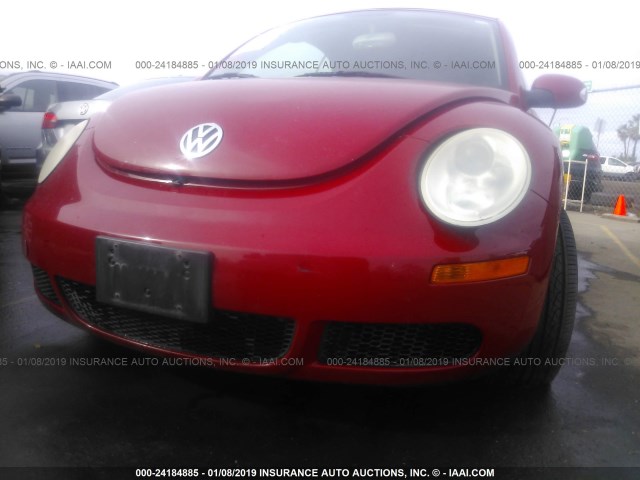 3VWRG31Y18M420039 - 2008 VOLKSWAGEN NEW BEETLE CONVERTIBLE SE RED photo 6