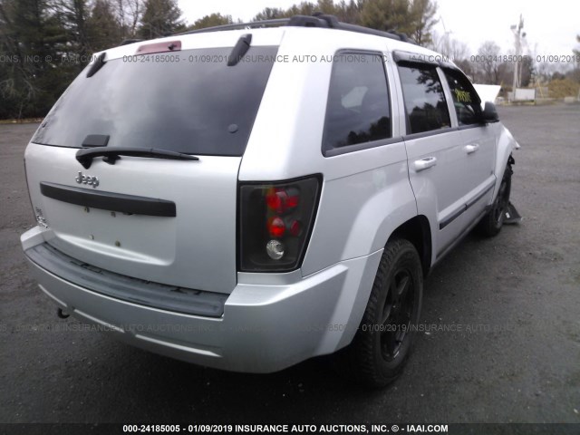 1J8GR48K57C652194 - 2007 JEEP GRAND CHEROKEE LAREDO/COLUMBIA/FREEDOM 银色 照片 4
