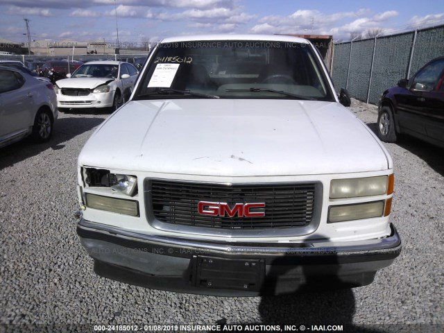 1GTEC19R3TE513514 - 1996 GMC SIERRA C1500 WHITE photo 6