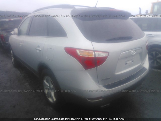 KM8NUDCC9AU108100 - 2010 HYUNDAI VERACRUZ GLS/LIMITED SILVER photo 3