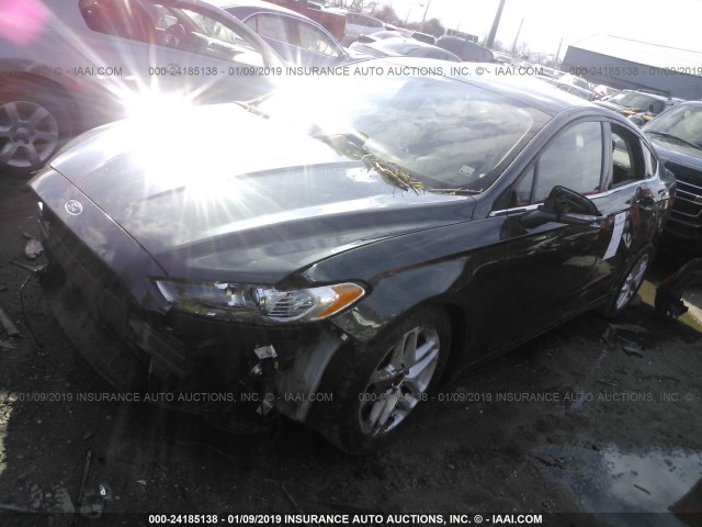 3FA6P0H72FR262057 - 2015 FORD FUSION SE GRAY photo 2