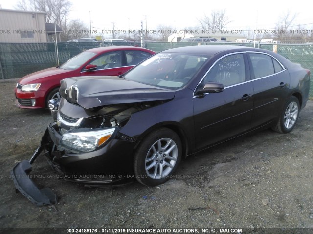1G11C5SLXFF154259 - 2015 CHEVROLET MALIBU 1LT 棕色 照片 2