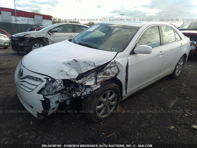 4T4BF3EK4BR160589 - 2011 TOYOTA CAMRY SE/LE/XLE WHITE photo 2