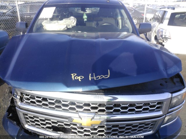 1GCRCREC2FZ274763 - 2015 CHEVROLET SILVERADO C1500 LT Mavi foto 10