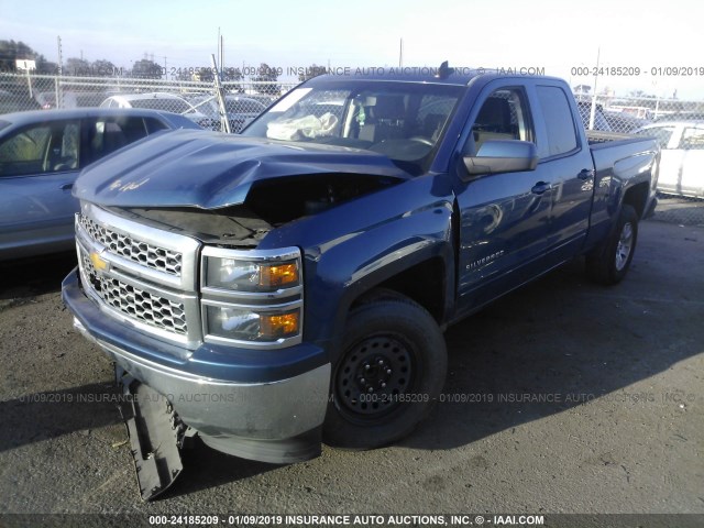 1GCRCREC2FZ274763 - 2015 CHEVROLET SILVERADO C1500 LT Mavi foto 2