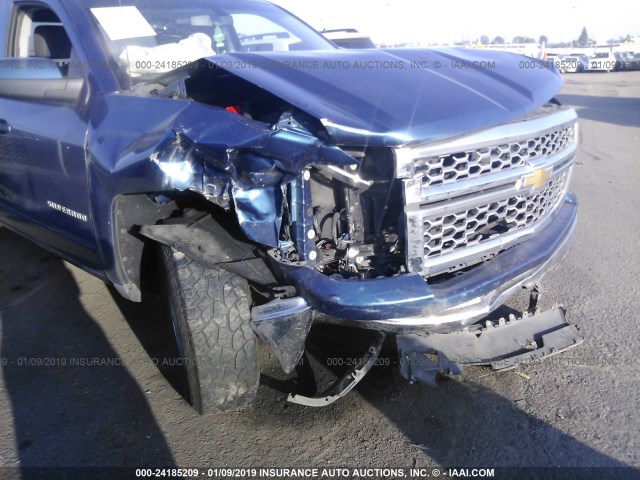 1GCRCREC2FZ274763 - 2015 CHEVROLET SILVERADO C1500 LT Mavi foto 6