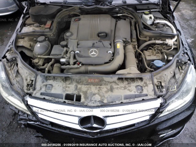 WDDGF4HB1CR198121 - 2012 MERCEDES-BENZ C 250 BLACK photo 10