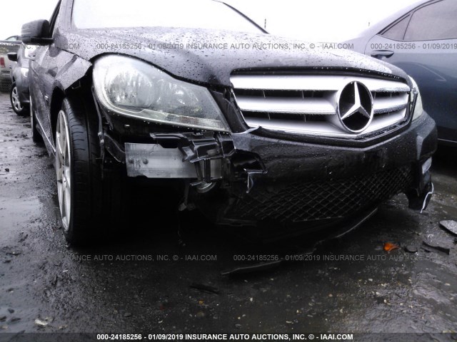 WDDGF4HB1CR198121 - 2012 MERCEDES-BENZ C 250 BLACK photo 6