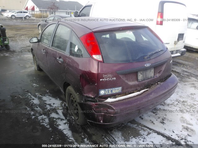 1FAFP37N26W244155 - 2006 FORD FOCUS ZX5 MAROON photo 3