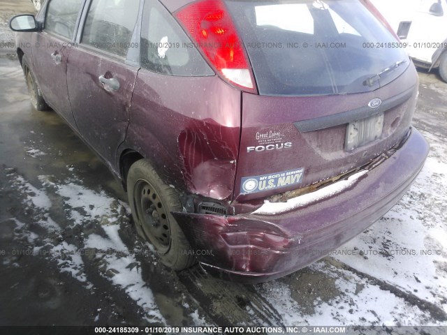 1FAFP37N26W244155 - 2006 FORD FOCUS ZX5 MAROON photo 6