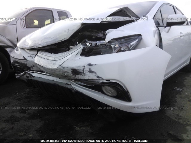 19XFB2F93EE244567 - 2014 HONDA CIVIC EXL WHITE photo 6