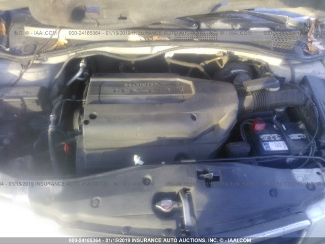 5FNRL18954B046082 - 2004 HONDA ODYSSEY EXL SILVER photo 10