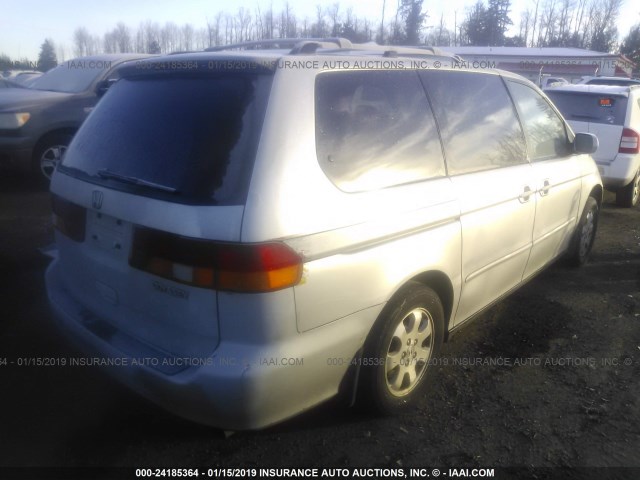 5FNRL18954B046082 - 2004 HONDA ODYSSEY EXL SILVER photo 4