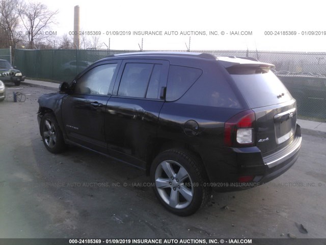 1C4NJDEB0FD105577 - 2015 JEEP COMPASS LATITUDE BLACK photo 3