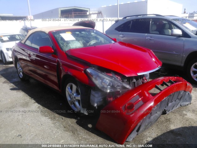 4T1FA38P97U134370 - 2007 TOYOTA CAMRY SOLARA SE/SLE RED photo 1