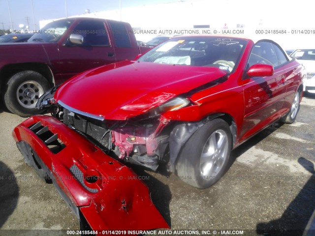 4T1FA38P97U134370 - 2007 TOYOTA CAMRY SOLARA SE/SLE RED photo 2