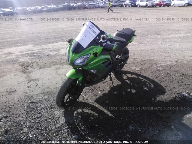 JKAEXEE16FDA19263 - 2015 KAWASAKI EX650 E GREEN photo 2