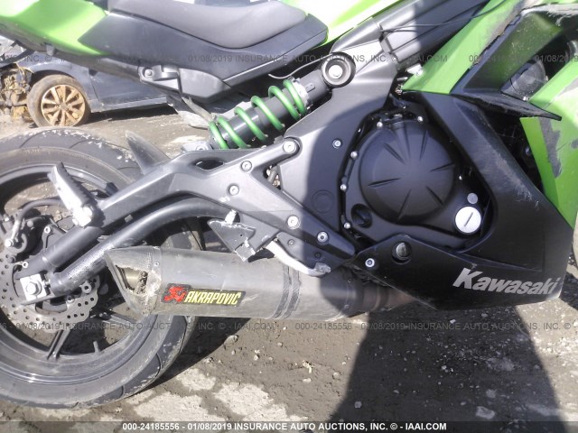 JKAEXEE16FDA19263 - 2015 KAWASAKI EX650 E GREEN photo 8