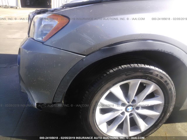 5UXWX9C54D0A14766 - 2013 BMW X3 XDRIVE28I GRAY photo 6