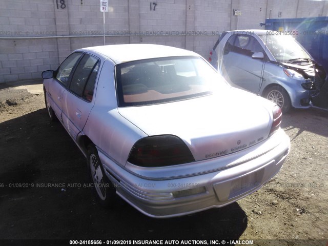 1G2NE54N5NC279093 - 1992 PONTIAC GRAND AM SE SILVER photo 3