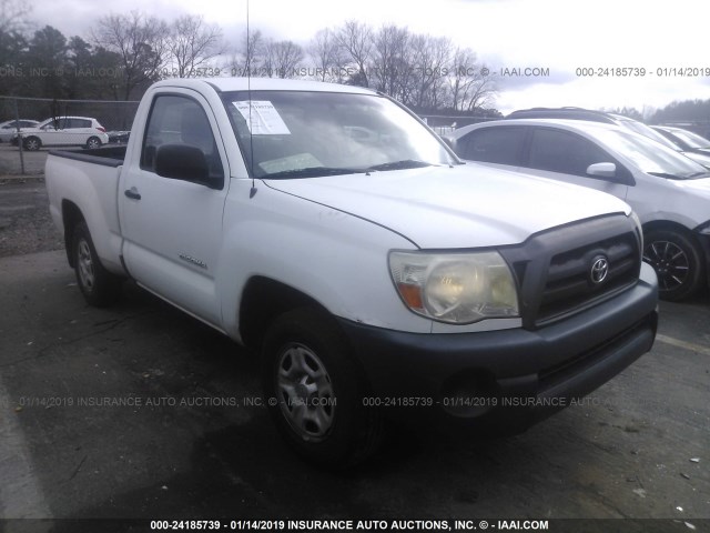 5TENX22N77Z400590 - 2007 TOYOTA TACOMA WHITE photo 1