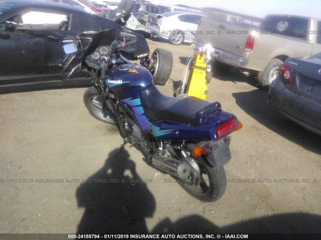 JKAEXVD10SA011668 - 1995 KAWASAKI EX500 D BLUE photo 3