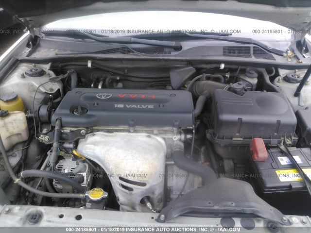 4T1BE32K33U675831 - 2003 TOYOTA CAMRY LE/XLE/SE SILVER photo 10