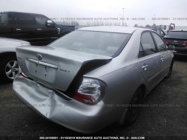 4T1BE32K33U675831 - 2003 TOYOTA CAMRY LE/XLE/SE SILVER photo 4