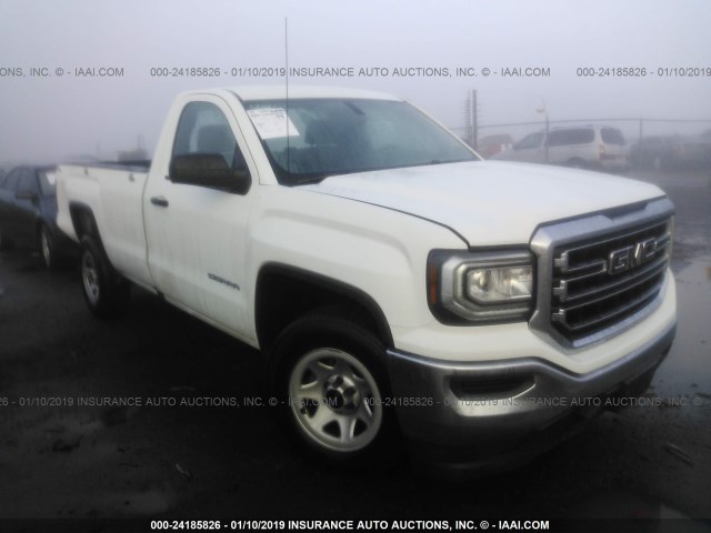 1GTN1LEC9GZ157474 - 2016 GMC SIERRA C1500 WHITE photo 1