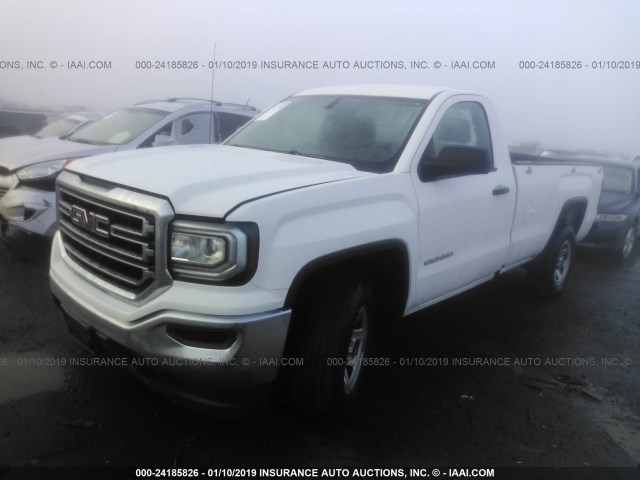 1GTN1LEC9GZ157474 - 2016 GMC SIERRA C1500 WHITE photo 2