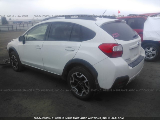 JF2GPABC3HH257840 - 2017 SUBARU CROSSTREK PREMIUM WHITE photo 3