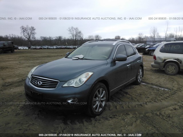 JNKAJ09F38M355515 - 2008 INFINITI EX35 JOURNEY BLUE photo 2