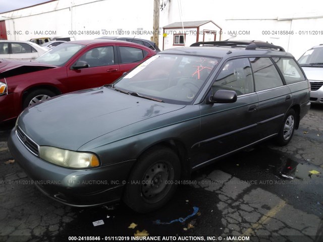 4S3BK6356S6361620 - 1995 SUBARU LEGACY L/OUTBACK GREEN photo 2