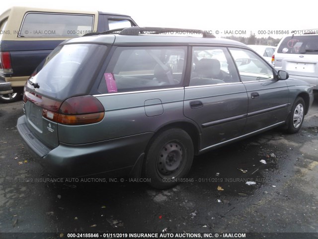 4S3BK6356S6361620 - 1995 SUBARU LEGACY L/OUTBACK GREEN photo 4