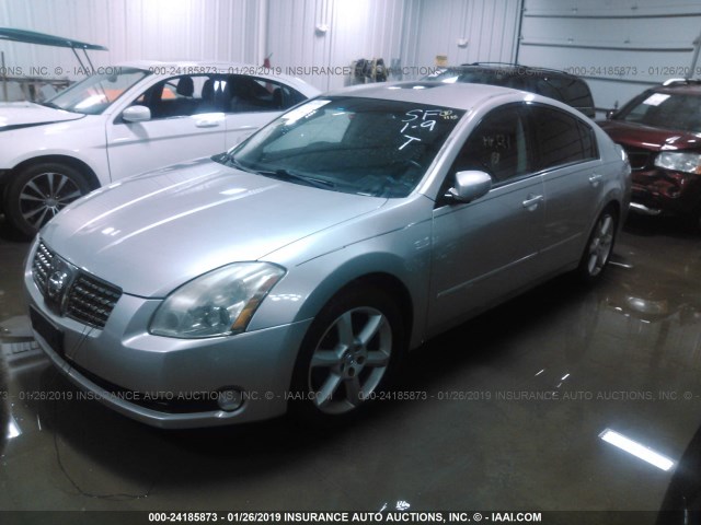 1N4BA41E26C822965 - 2006 NISSAN MAXIMA SE/SL SILVER photo 2